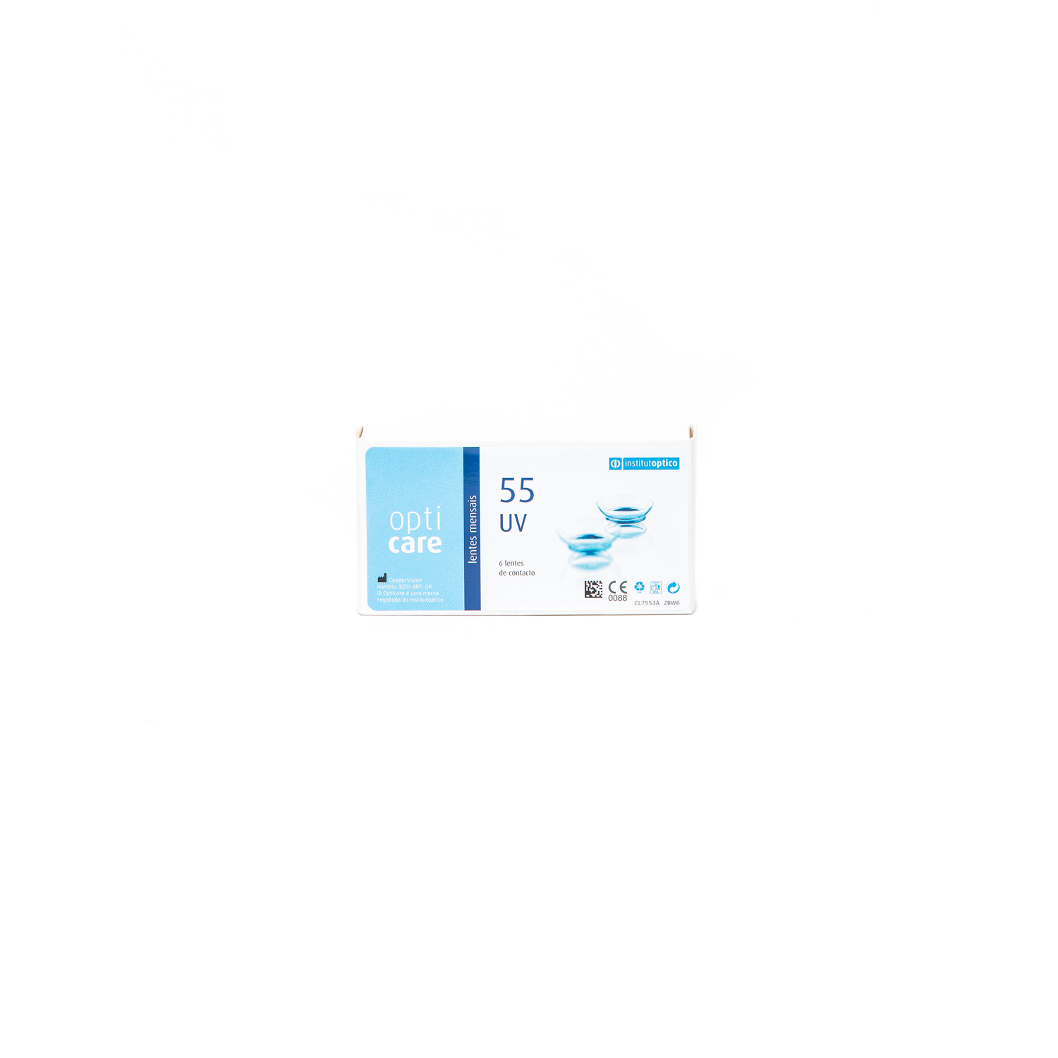 Opticare 55 UV - Lente mensal - Embalagem 6 lentes
